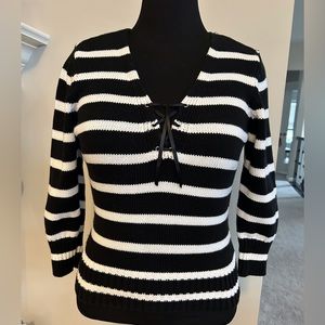 I.N.C. International Concepts Black & White Sweater